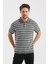 Çizgili Düğmeli Polo Yaka Triko T-Shırt (E24-EZE-25) 2