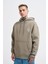 Erkek Patcwork Embroidered Haki Hoodie 2