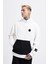 Erkek Contrast Patchwork Ekru Hoodie 1