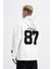 Erkek Contrast Patchwork Ekru Hoodie 3