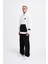 Erkek Contrast Patchwork Ekru Hoodie 4