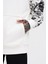 Erkek Graffiti Printed Ekru Hoodie 3
