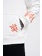 Erkek Embroidery Bird Ekru Hoodie 4