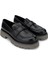 Kadın Deri Siyah Loafer Ayakkabı 33 7501 Bn Ayk SK23/24 Sıyah Dr/grı 2