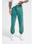 Erkek Luxury Basic Yıkamalı Jogger Eşofman Altı Oıl Green Spotted 1