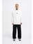 Erkek M Shaped Pactwork Ekru Hoodie 4