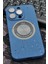 iPhone 14 Pro Max Uyumlu Inidgo Mavi Benekli Desenli Ince Sert Kapak Kılıf Kamera Lens Korumalı 1