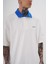 Erkek Basic Oversize Ekru Mavi Polo Yaka Tişört 2