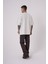 Erkek Denim Pocket Yıkamalı Oversize Gri Tişört 4