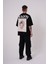 Erkek Premium Pisagor Basklı Oversize Black Tişört 4