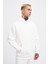 Erkek Basic Diyagonel Ekru Hoodie 1