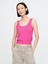 Kadın Pembe Cashsoft Crop Bluz 1