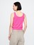 Kadın Pembe Cashsoft Crop Bluz 5