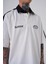Erkek Reglan Contrast Oversize Ekru Polo Yaka Tişört 2