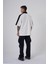 Erkek Reglan Contrast Oversize Ekru Polo Yaka Tişört 5