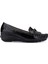 Kadın Deri Siyah Loafer Ayakkabı 1065 128-06 Bn Ayk SK24-25 Syh Dr/ptk Bsk 1
