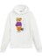 Müziğin Ritmi Kadın ve Erkek Sweatshirt Pamuklu Baskılı Ayıcıık Tasarım Hoodie Doğum Günü Hediyesi Pamuklu Ayıcık Tasarım Kapşonlu Sevgiliye Ayıcık Baskılı Kapşonlu Sweatshirt 1