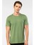 2169 Erkek Modal Pamuk Bisiklet Yaka Kısa Kollu T-Shirt-Yeşil 1