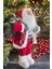 Yılbaşı Süsü Noel Baba Biblo Figür Büyük Boy 45CM -Kayakları, Hediye Çuvalı ve Aksesuarları ile 1