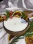 Hediyelik ve Dekorasyon Hindistan Cevizi Kabuğunda Yılbaşı Temalı Xlarge Soya Mum(Coconut,christmas 2