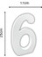 Strafor 6 Rakamı 25 cm 1