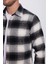 Erkek Slim Fit Dar Kesim Oduncu Kareli Kışlık Gömlek 4