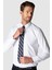 Modern Slim Fit Uzun Kollu Armürlü Erkek Beyaz Gömlek 2