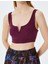V Yaka Kaplı Slim Fit Kolsuz Sporcu Sütyeni 5