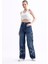 2424 Kadın Yıldız Detaylı Baggy Jeans Kot Denim Pantolon 1
