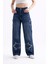 2424 Kadın Yıldız Detaylı Baggy Jeans Kot Denim Pantolon 2