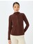 Slim Fit Uzun Kollu Fermuarlı Dik Yaka Polar Hırka 3
