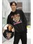 Unisex Def Leppard Baskılı Kapüşonlu Sweatshirt, Oversize Rock Band Baskılı Hoodie 1