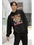 Unisex Def Leppard Baskılı Kapüşonlu Sweatshirt, Oversize Rock Band Baskılı Hoodie 2