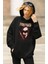Unisex The Defiled Baskılı Kapüşonlu Sweatshirt, Oversize Rock Band Baskılı Hoodie 3
