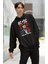 Unisex Ac-Dc Angus Young Yazılı Kapüşonlu Sweatshirt, Oversize Rock Band Baskılı Hoodie 2