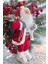 Yılbaşı Süsü Noel Baba Biblo Figür Büyük Boy 45CM -Kayakları, Hediye Çuvalı ve Aksesuarları ile 7
