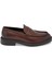 Kahve Hakiki Deri Erkek Casual Ayakkabı - E24S1AY57041-B90 3