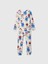Bebek Kırık Beyaz %100 Organik Pamuk Paddington Desenli Pijama Takımı 2