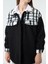Kadın Ekose Desen Ceket - Siyah 3
