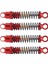 4 Adet 40MM Metal Yağ Sönümleyicisi Eksenel SCX24 C10 Jlu 1/24 Rc Paletli Araç Yükseltmeleri, Kırmızı (Yurt Dışından) 1