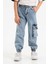 Erkek Çocuk Jogger Kargo Cepli Kot Pantalon 1