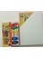 Akrilik Boya 6 Renk 75ML - Cem Fırça Seti 4lü - Brons Tuval 25*35 1