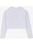 Ekru Kız Çocuk Bisiklet Yaka Oversize Pullu Uzun Kollu T-Shirt J4WG-TST7566 2