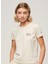 Yuvarlak Yaka Baskılı Ekru Kadın T-Shirt W1011375A 3