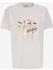 Bisiklet Yaka Baskılı Ekru Kadın T-Shirt M4WL-TST-1094 1