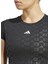 Siyah Kadın Yuvarlak Yaka Normal Kalıp T-Shirt IK5503 Hyglm T Q4 3