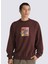 Bordo Erkek Bisiklet Yaka Normal Kalıp Sweatshirt VN000HPR7YO1-STYLE Guy Loose Crew 1