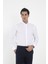 Beyaz Ata Yaka Damatlık Slim Fit Gömlek ( Kol Düğmesi Hediye ) M 2