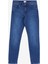 Yüksek Bel Dar Paça Slim Fit Koyu Mavi Kadın Denim Pantolon Shelby Slım 1