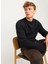 Bisiklet Yaka Relaxed Siyah Erkek Kazak 12259666_JPRBLAMILANO Stıtch Knıt C 2